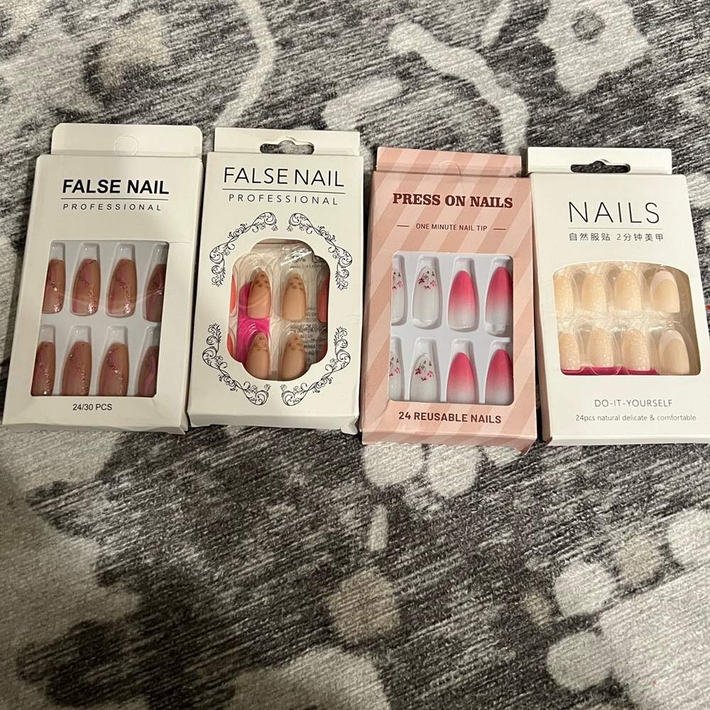 NWT Press on nails (4 pack together) - Picture 1 of 5